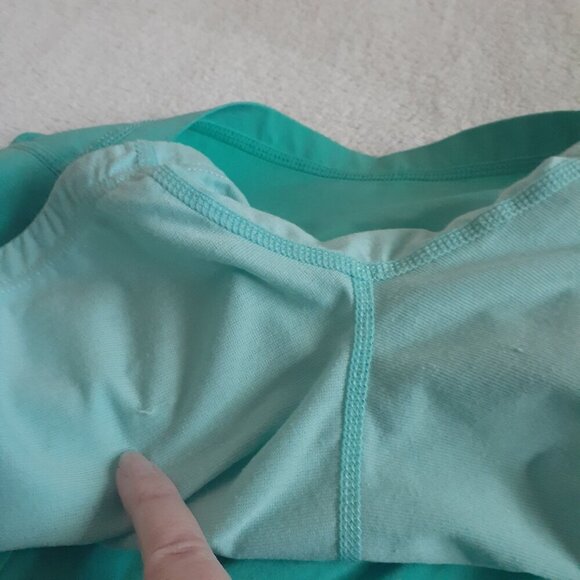 Lululemon Women's Size 2 Aqua Green Coolmax Inner Drawstring Athletic Skort - Picture 10 of 13
